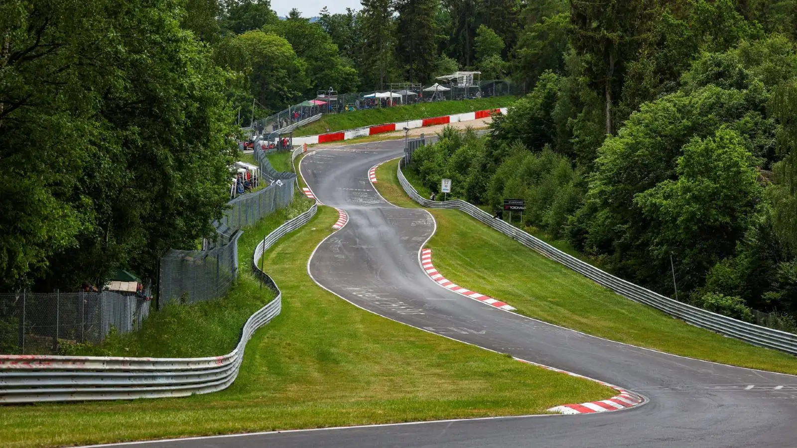 View of the Nordschleife circuit. Nurburgring May 2022.