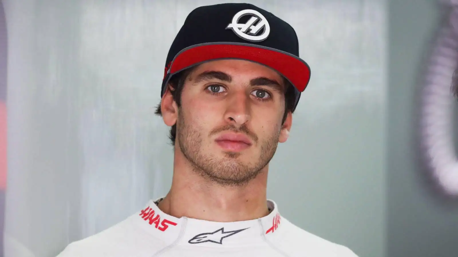 Antonio Giovinazzi wearing Haas clothing. Sepang September 2017.