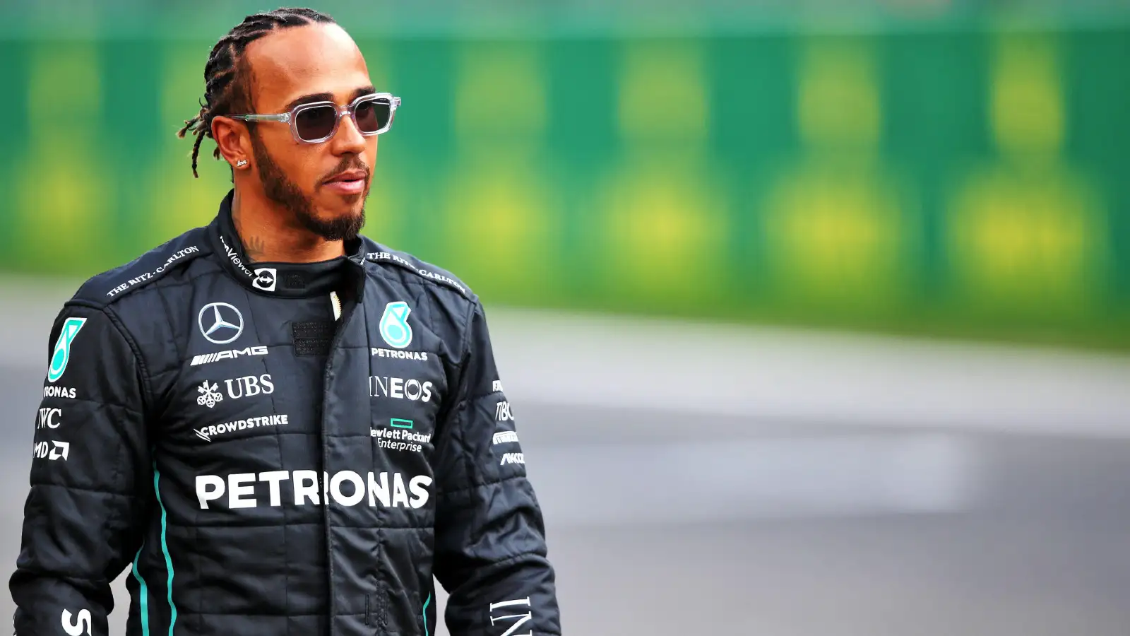 Mercedes driver Lewis Hamilton attends media day at the Belgian Grand Prix. Spa-Francorchamps, August 2022.