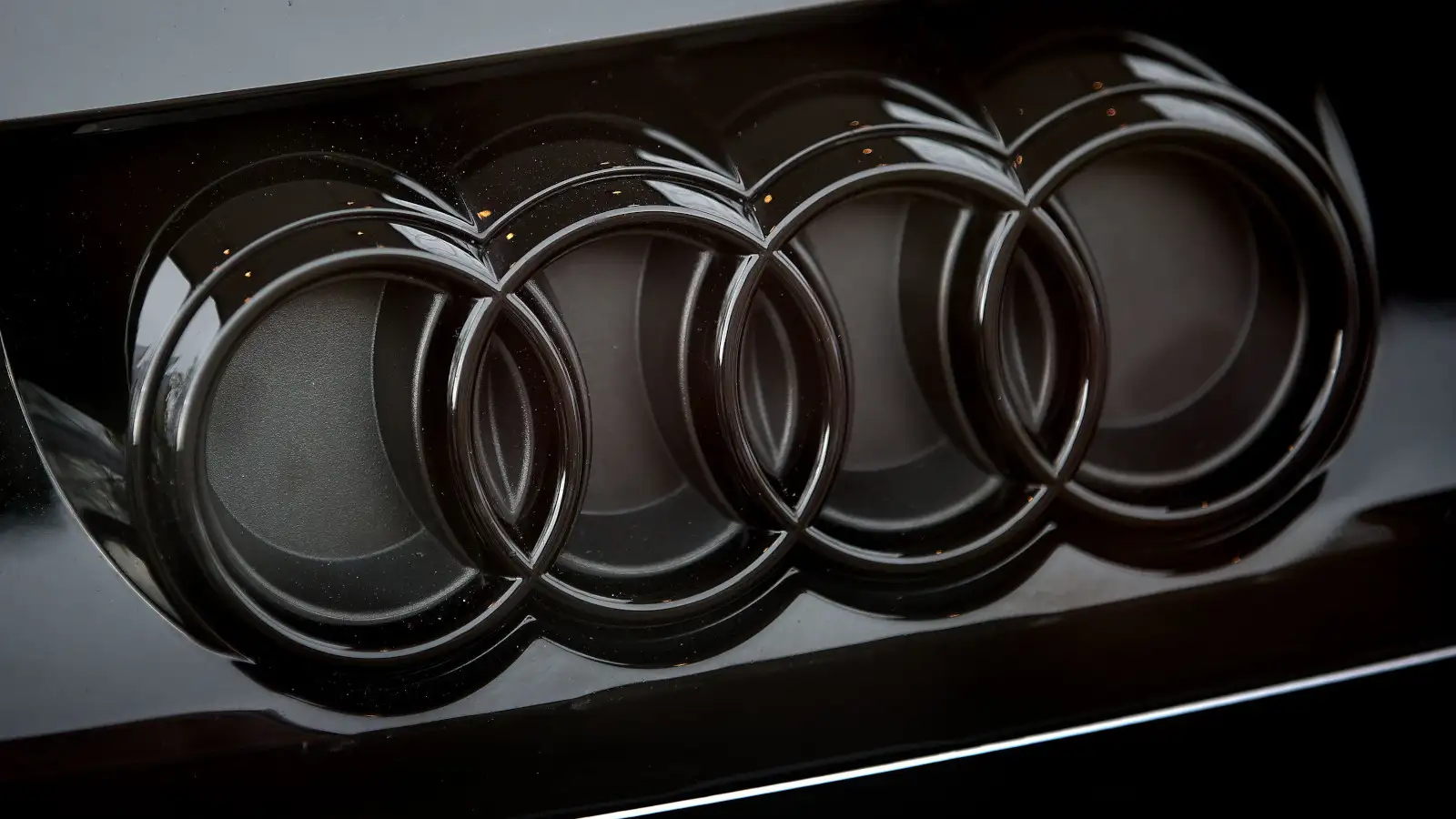 Audi logo. Poland April 2022