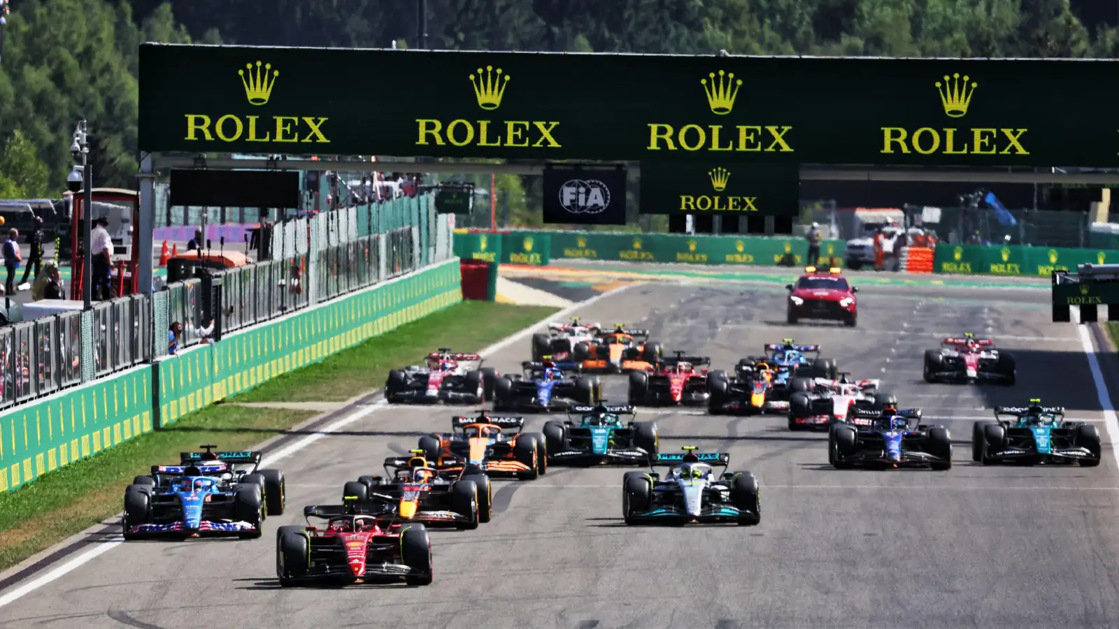 Belgian Grand Prix race start. Spa-Francorchamps, August 2022. F1 2023