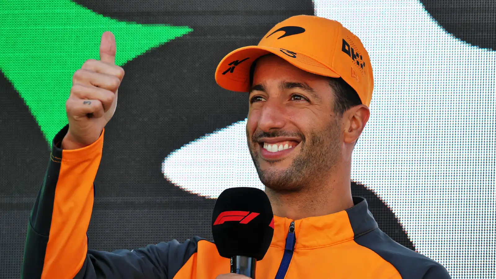 McLaren's Daniel Ricciardo during the Dutch Grand Prix. Zandvoort, September 2022.
