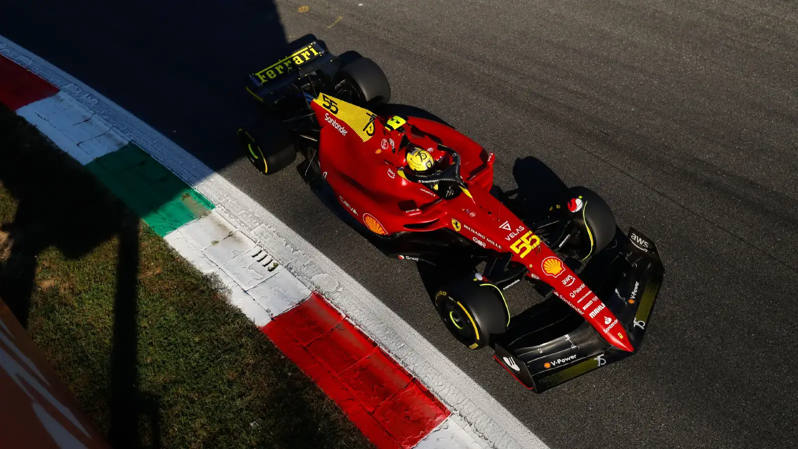 Ferrari driver Carlos Sainz at the Italian Grand Prix. Monza, September 2022.