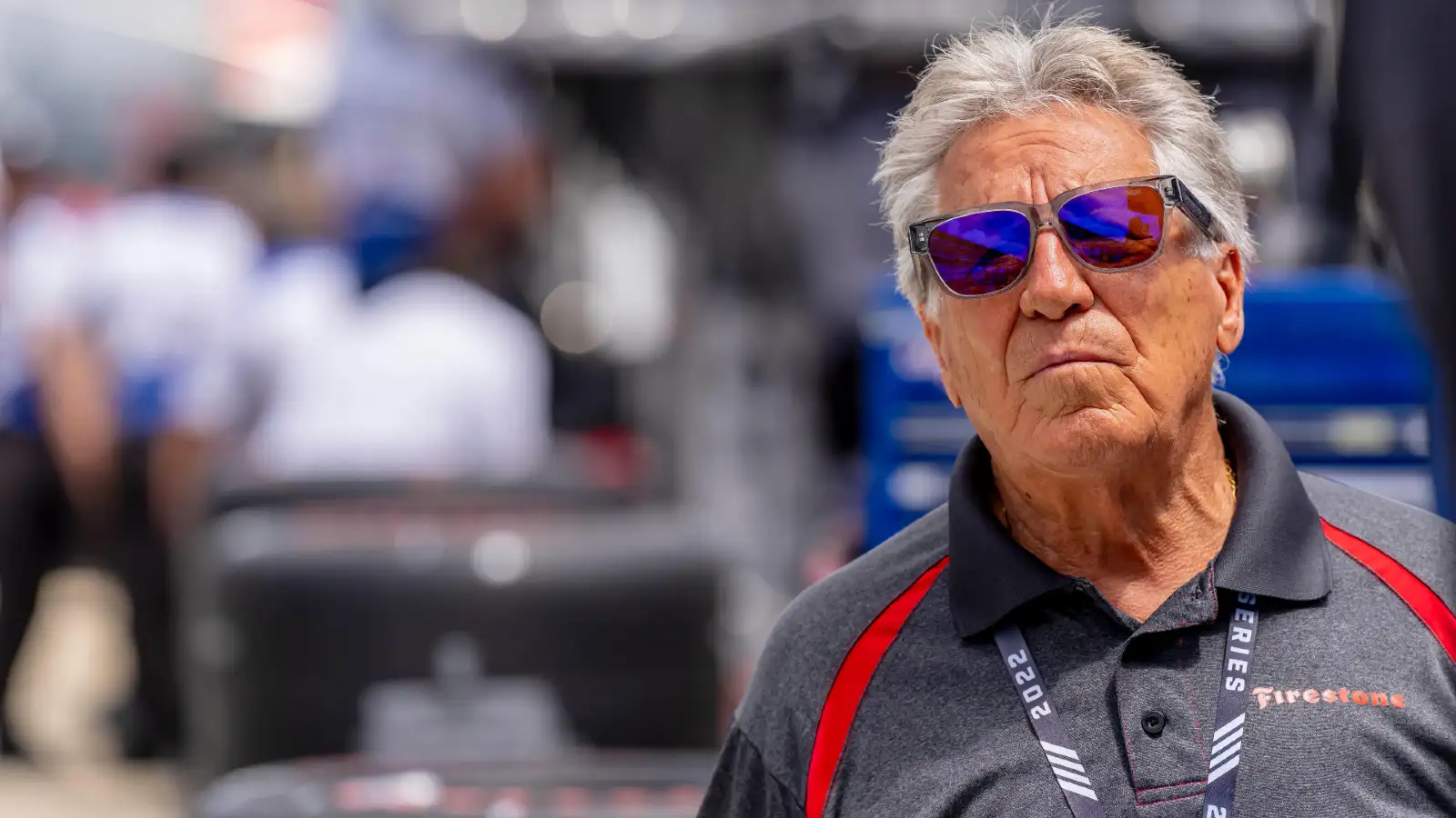 Mario Andretti at the 2022 Indy 500. Indianapolis, May 2022.