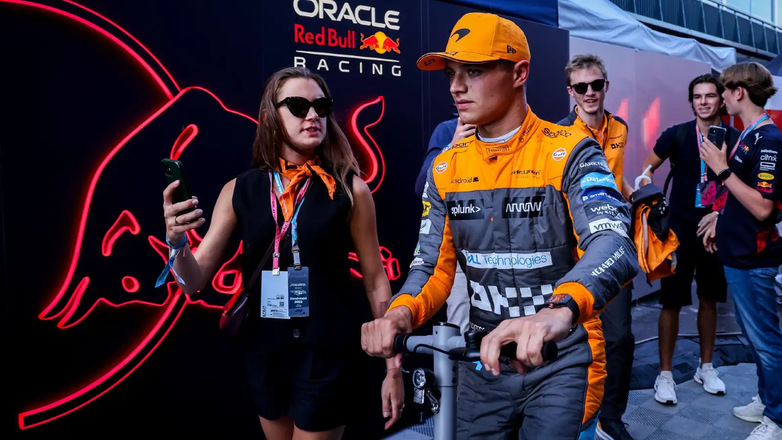 McLaren's Lando Norris at the Dutch Grand Prix. Zandvoort, September 2022.