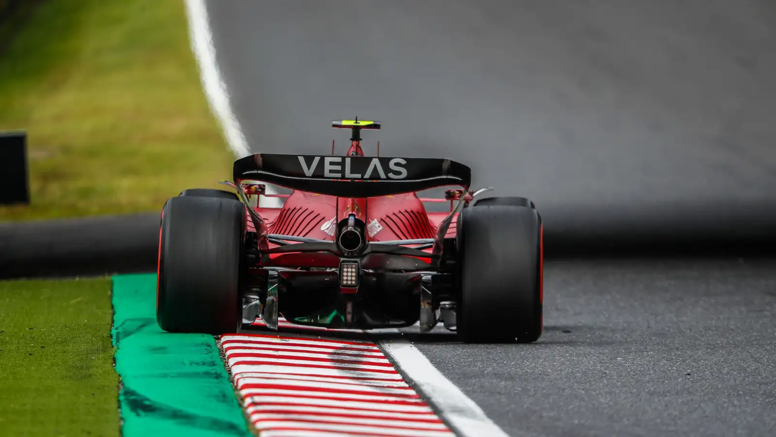 Carlos Sainz in the Ferrari rear shot. Japan October 2022