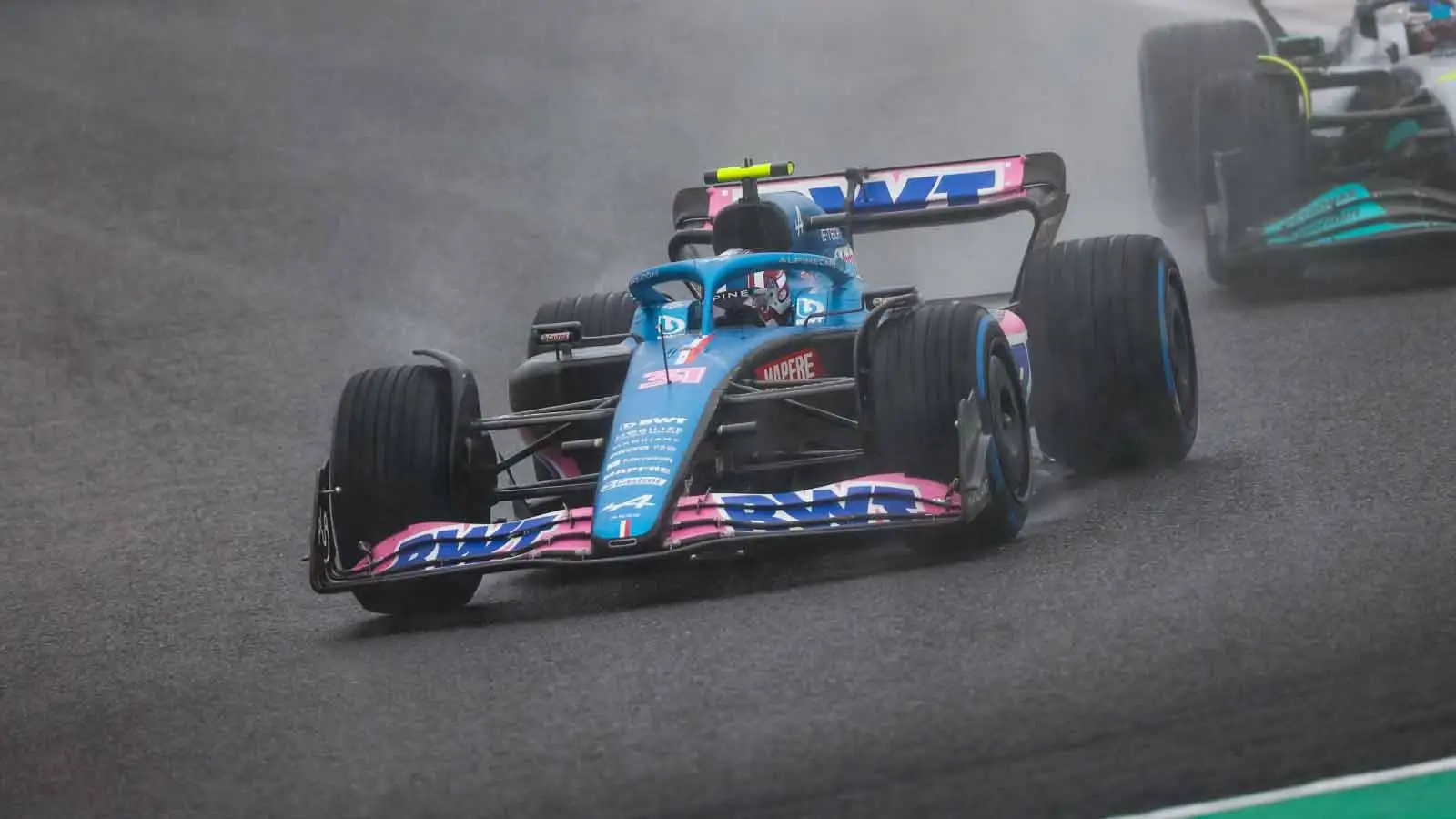 Alpine driver Esteban Ocon. Suzuka October 2022.