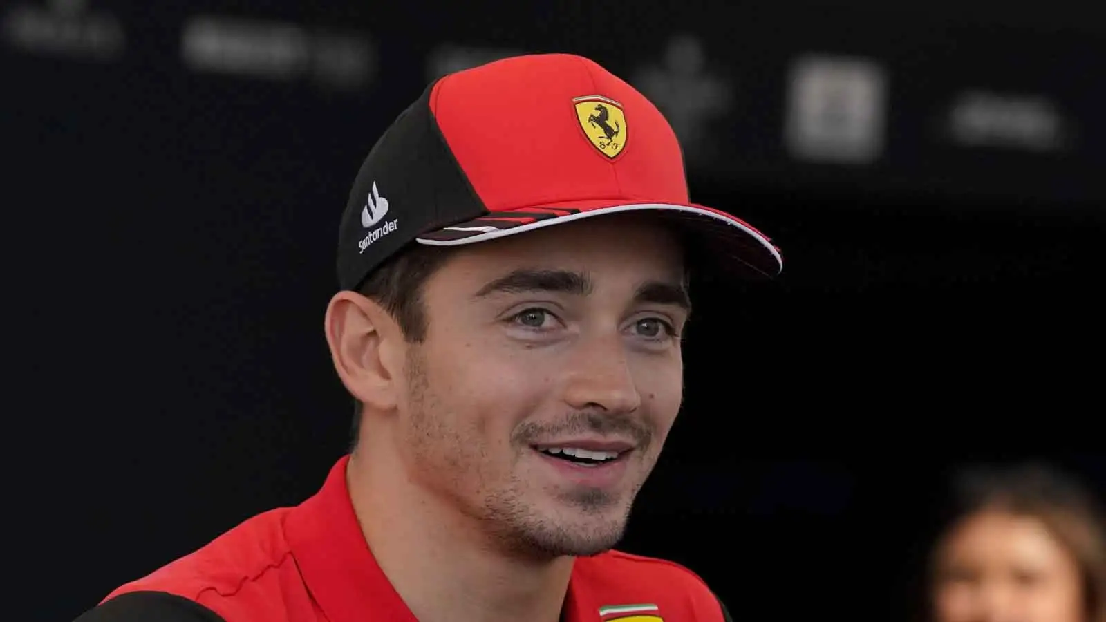 Charles Leclerc is interviewed. Austin October 2022.
