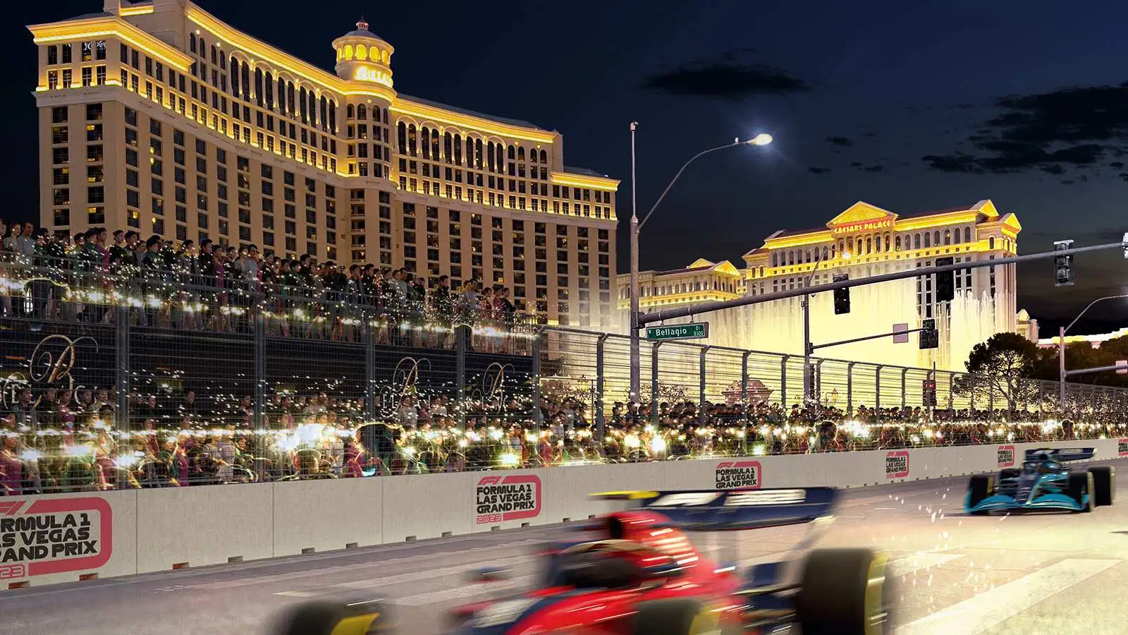 An artist impression of the Las Vegas Grand Prix.