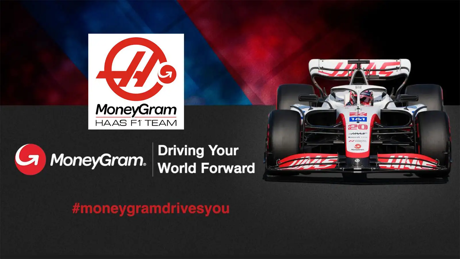 Haas and MoneyGram new logo. January 2023