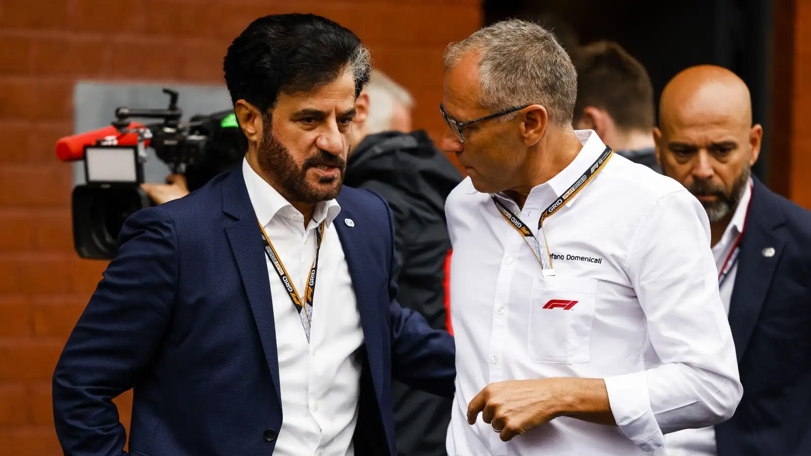 FIA president Mohammed Ben Sulayem and F1 CEO Stefano Domenicali. Spa, Belgium. August, 2022