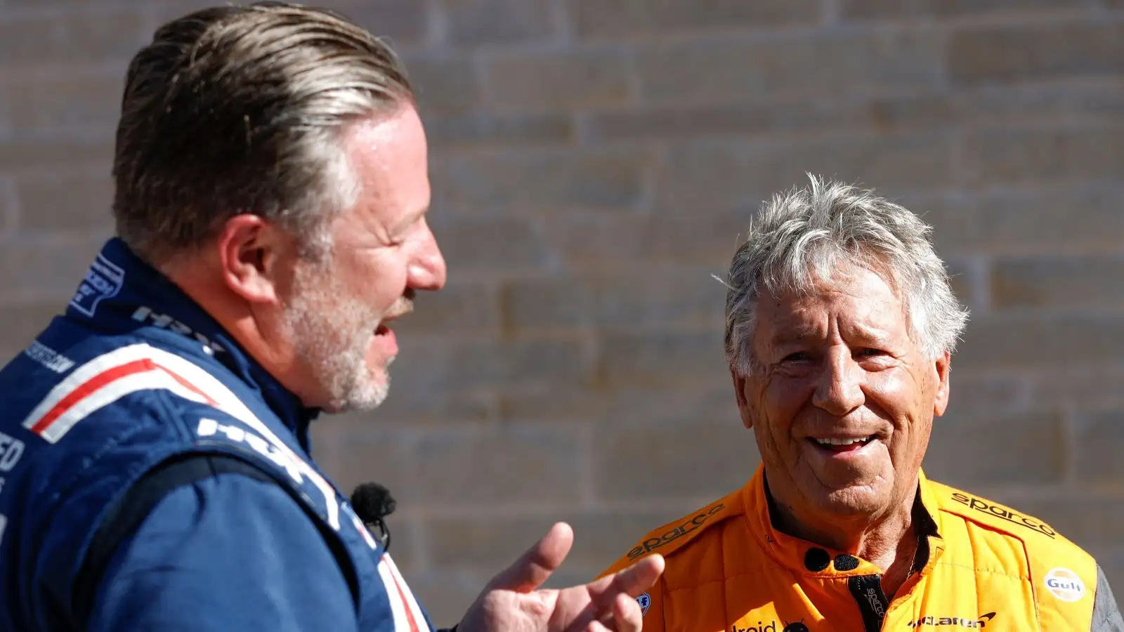 McLaren's Zak Brown with Mario Andretti. Austin, October 2022.