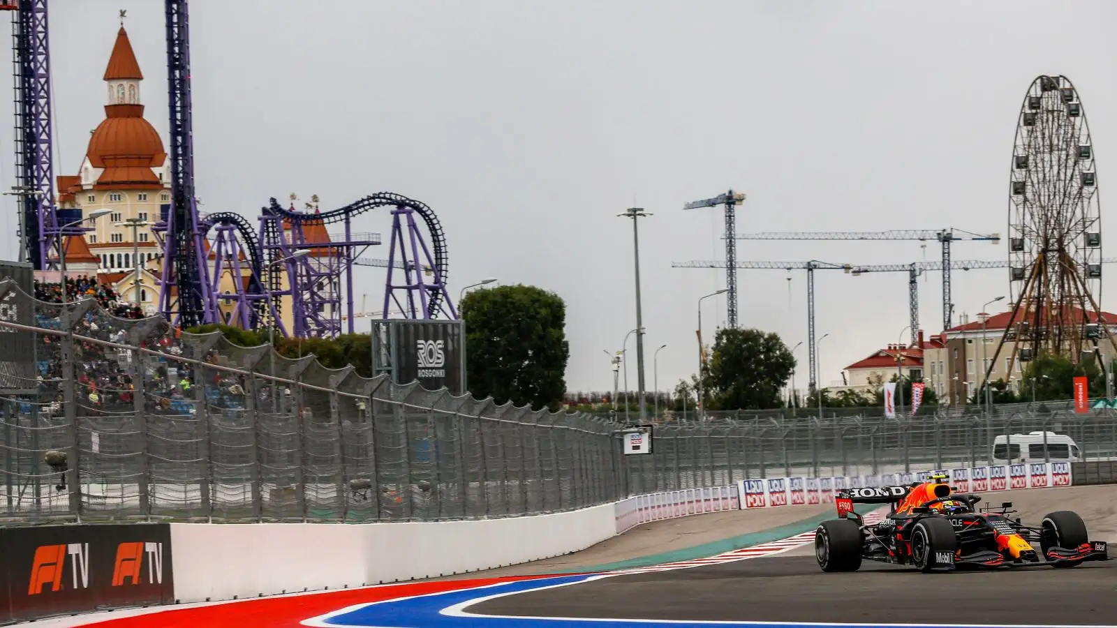 The Red Bull car at the Russian Grand Prix. Russian GP Sochi, September 2021.