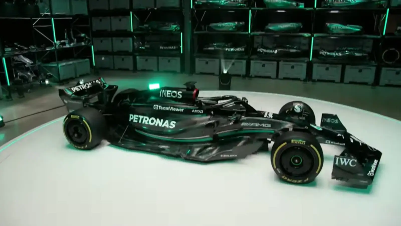 Mercedes launch the 2023 W14 at Silverstone.