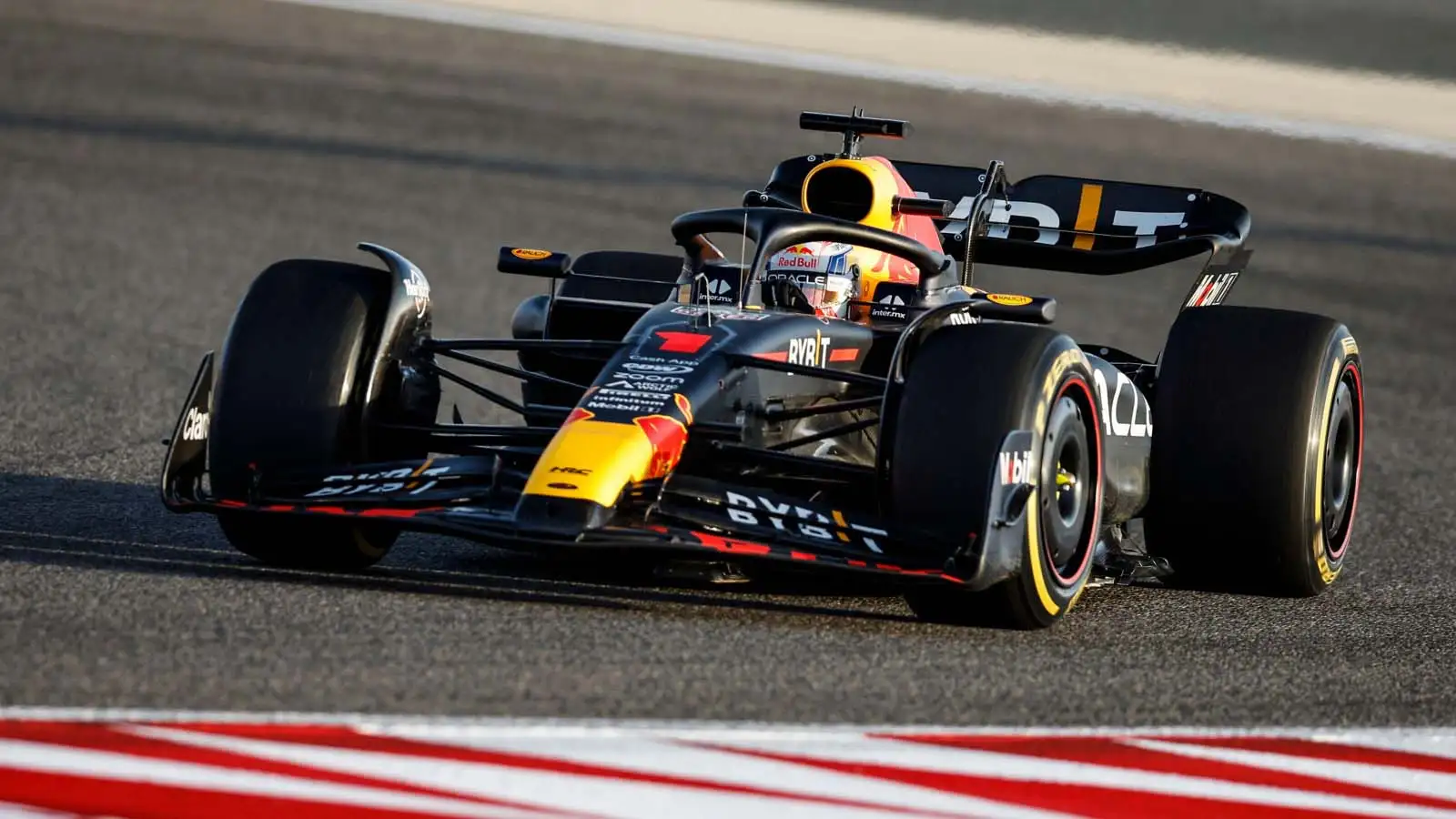 Max Verstappen in the Red Bull RB19. F1 testing Bahrain February 2023.