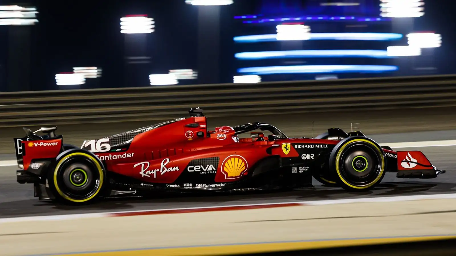 Charles Leclerc tests Ferrari SF-23. Bahrain Grand Prix testing, February 2023.