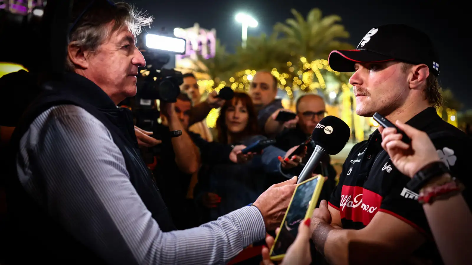 Alfa Romeo driver Valtteri Bottas at Bahrain testing, Sakhir, February 2022.