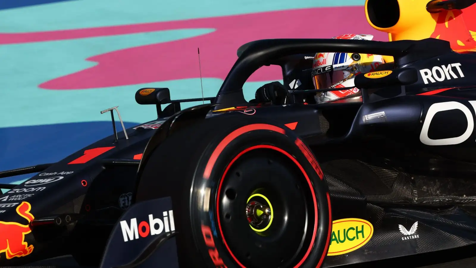 Max Verstappen up close in the RB19. Saudi Arabia March 2023