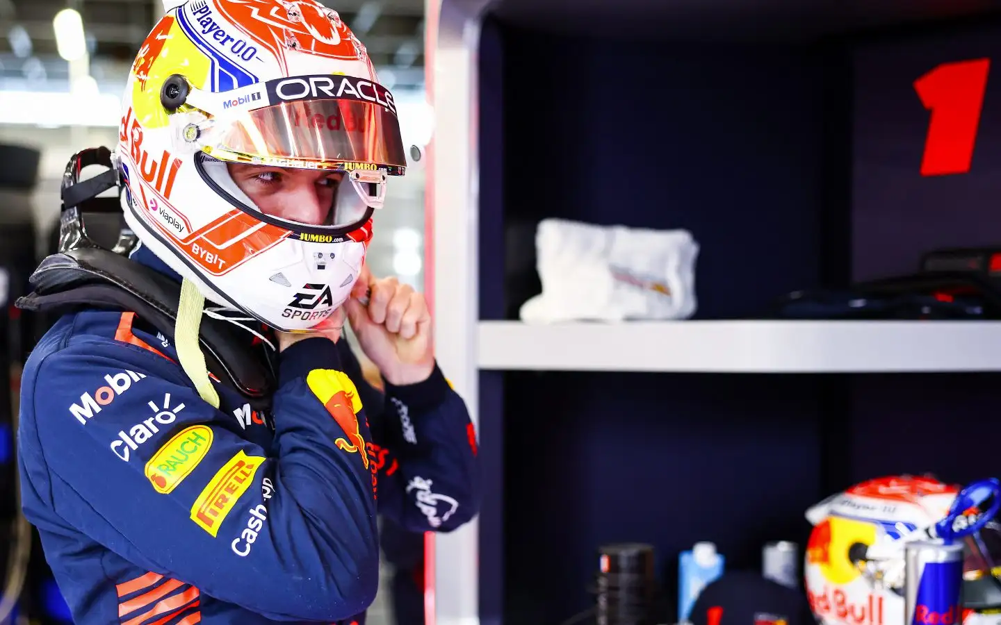 Red Bull's Max Verstappen at the Saudi Arabian Grand Prix. Jeddah, March 2023.