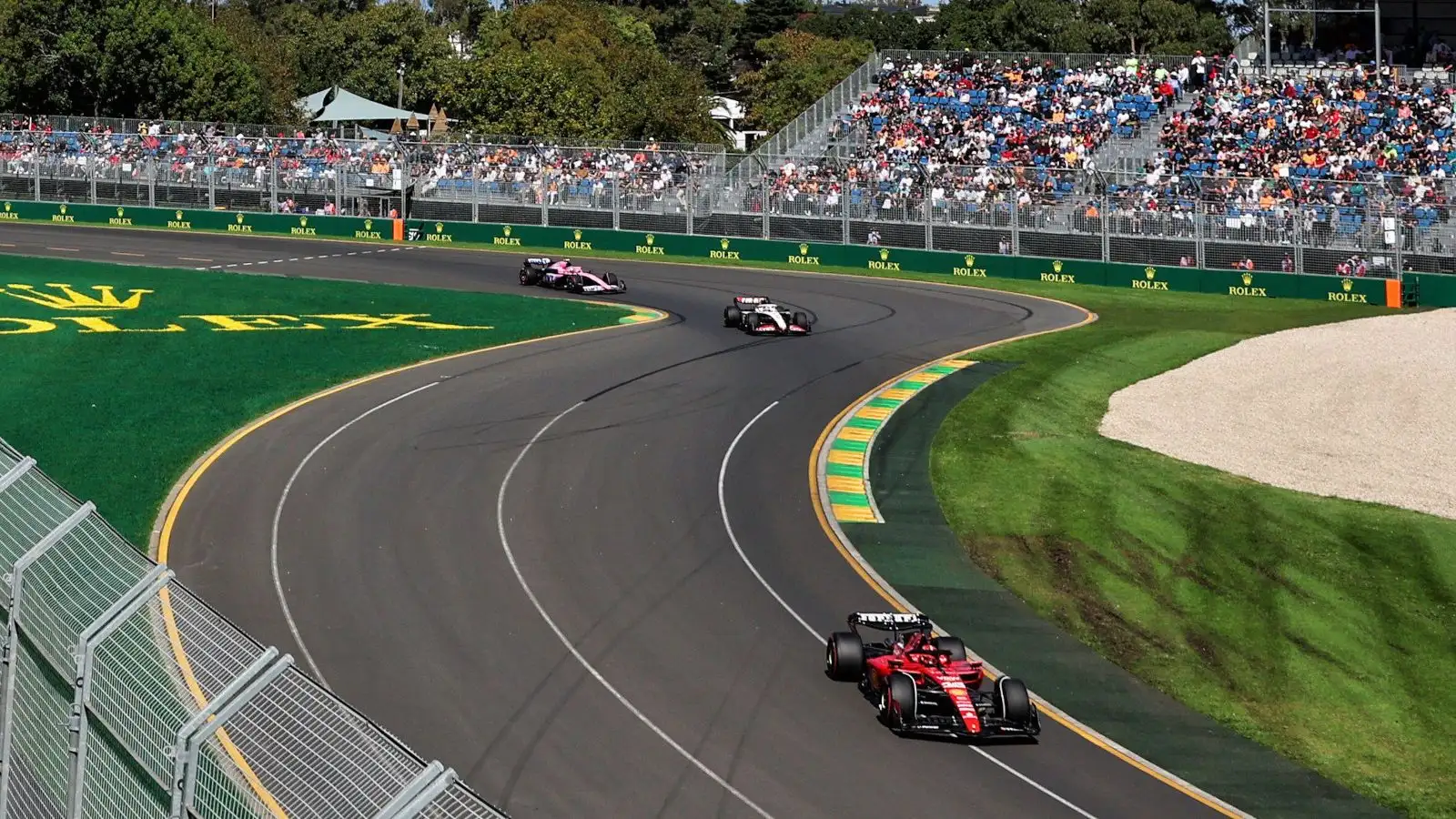 Charles Leclerc in action at the Albert Park circuit. Australia March 2023