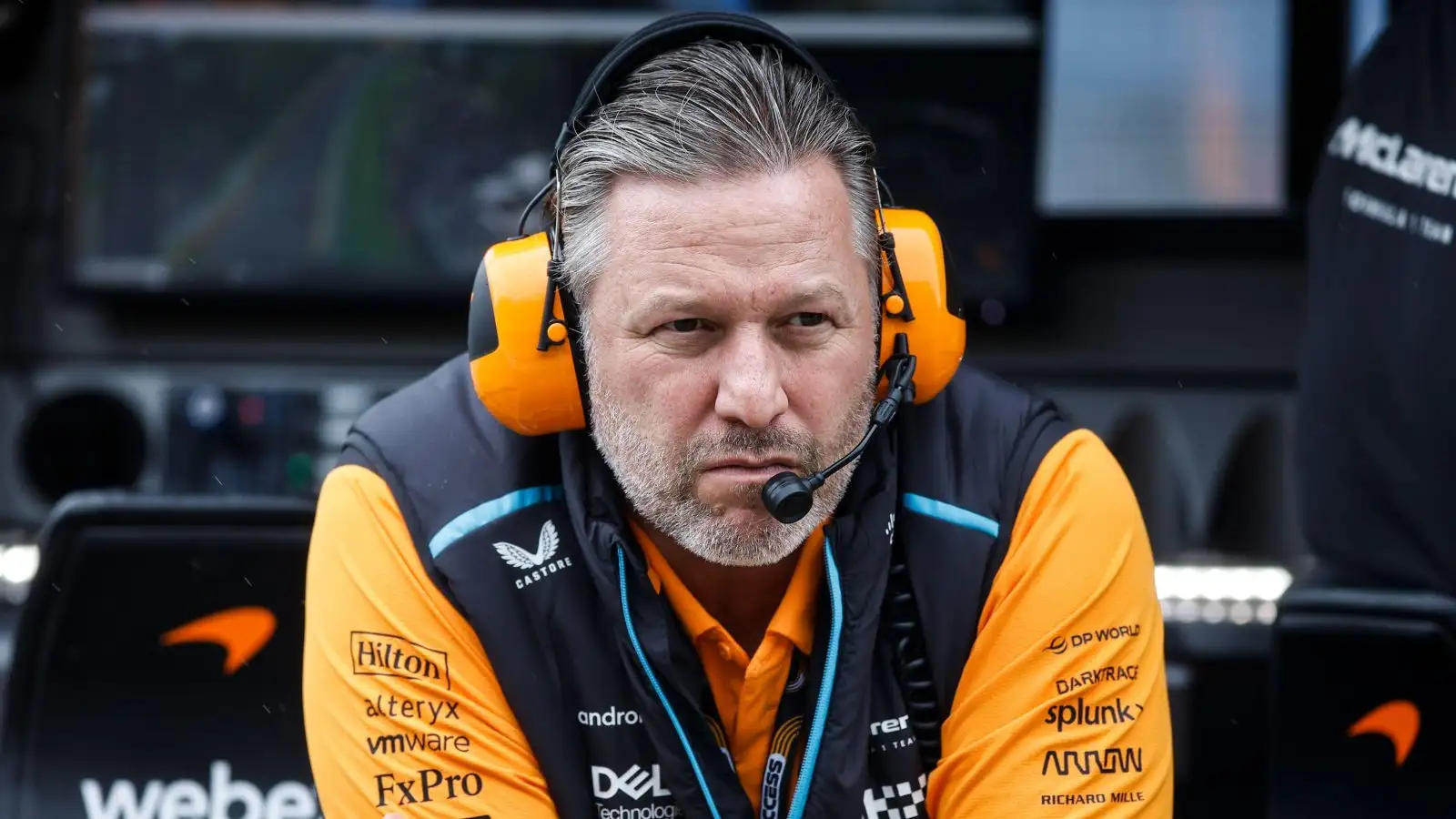 Zak Brown on McLaren pit wall. Australia, Melbourne. March 2023