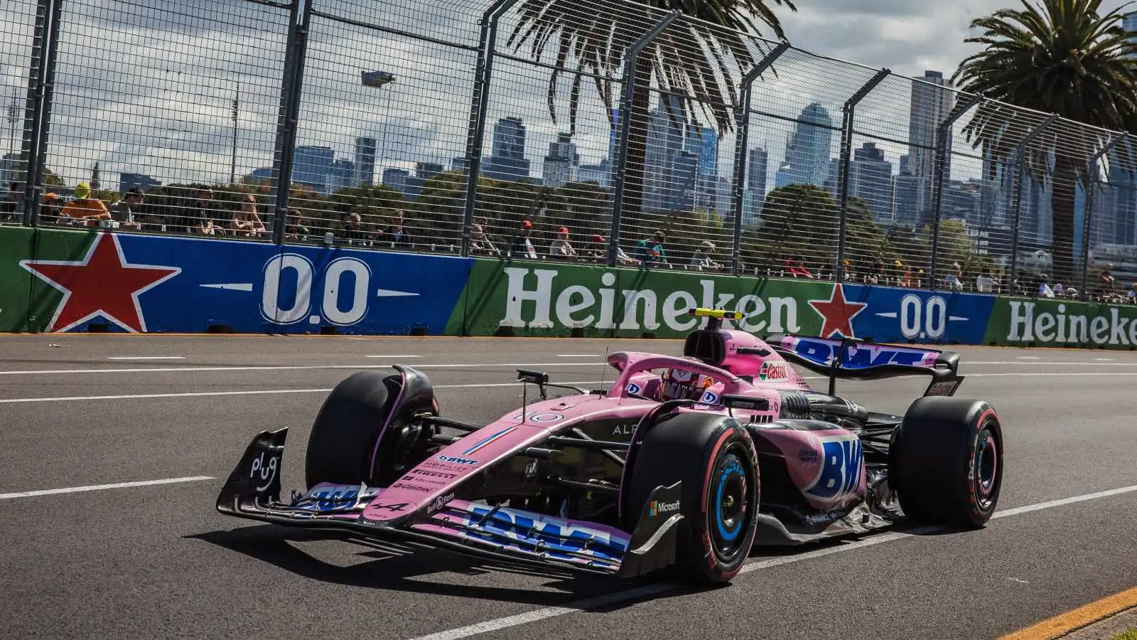 Pierre Gasly during free practice. Melbourne, March 2023.