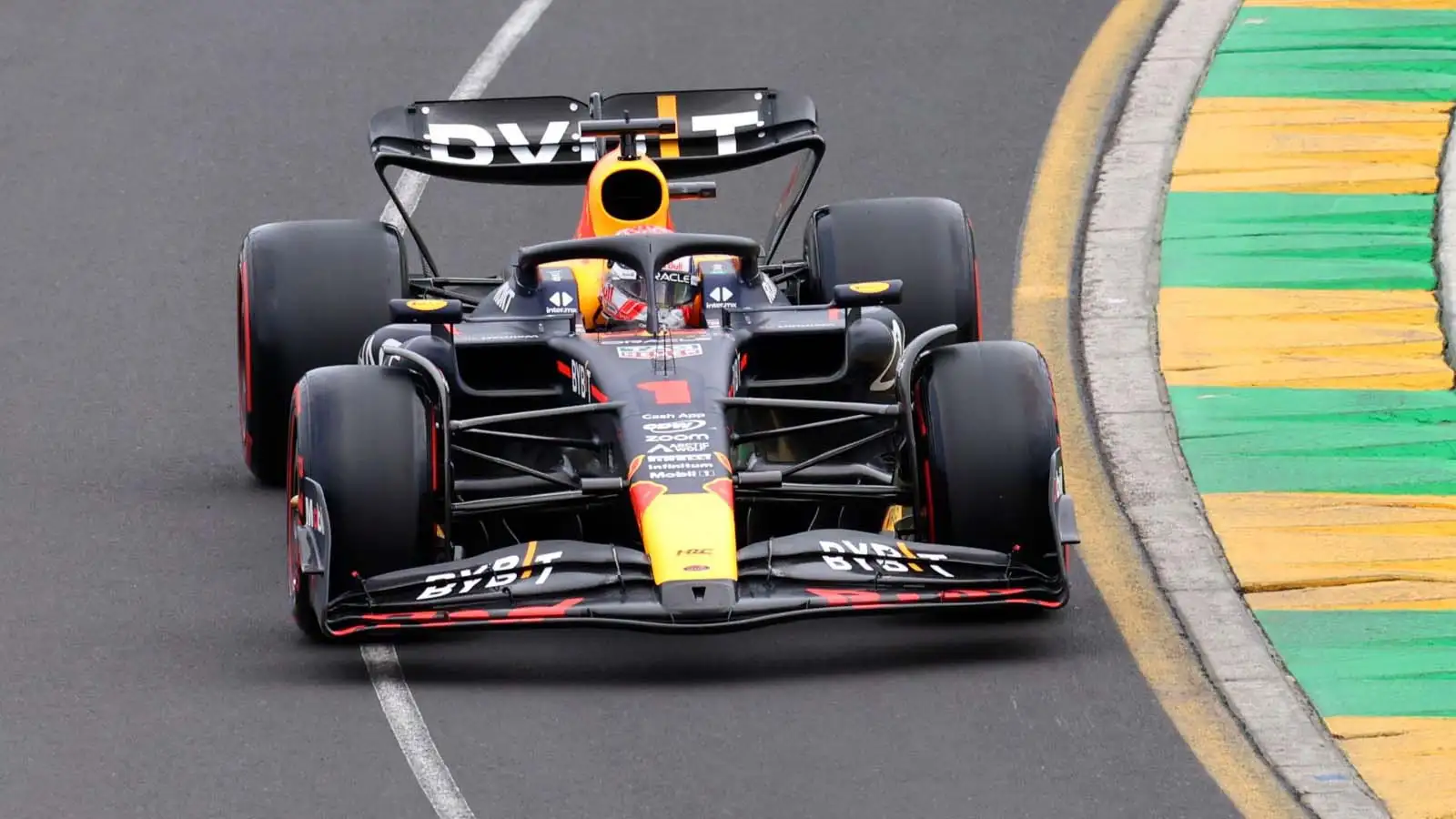 Max Verstappen, Red Bull, in Melbourne qualifying. Australia, April 2023.