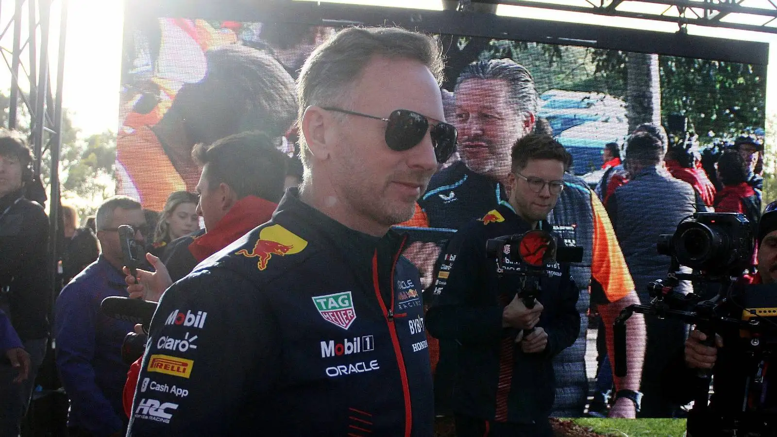 Red Bull principal Christian Horner in the paddock. Australia, April 2023.