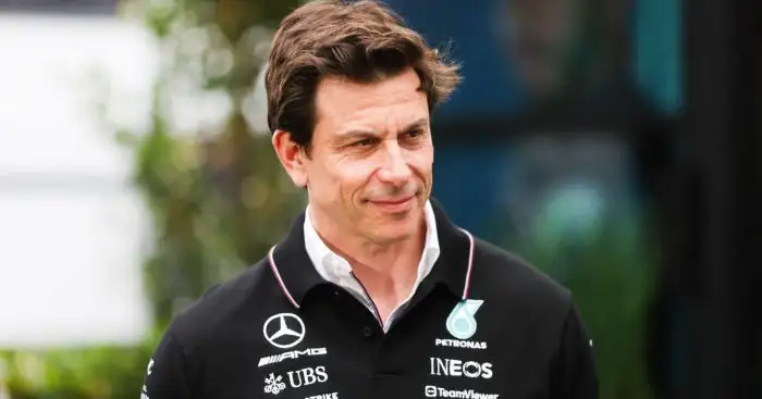 Toto Wolff smiling.