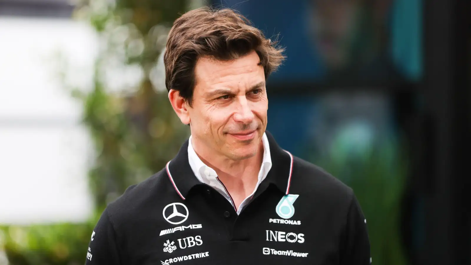 Toto Wolff smiling.