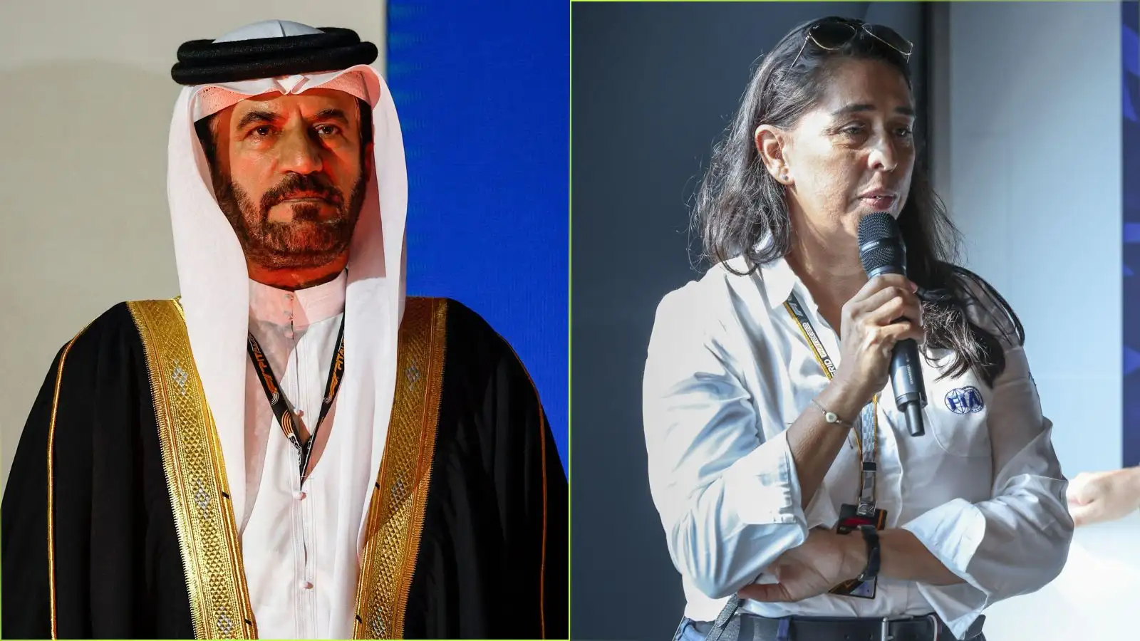 Mohammed ben Sulayem and Shaila-Ann Rao