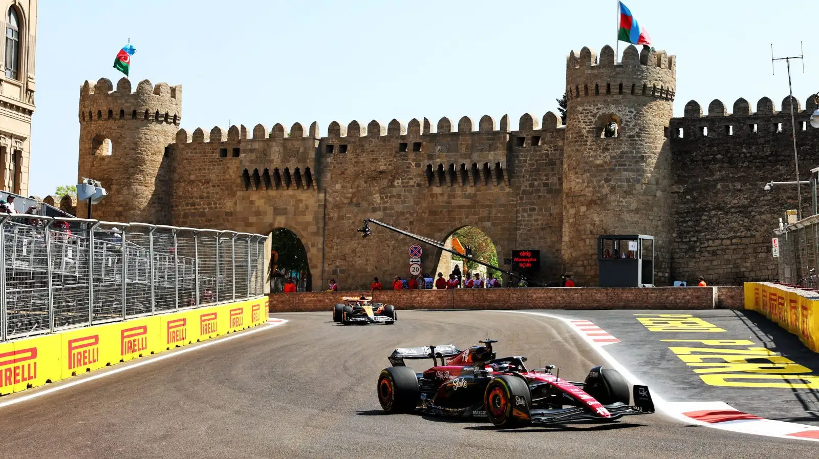 Valtteri Bottas lapping Baku. Azerbaijan F1 April 2023