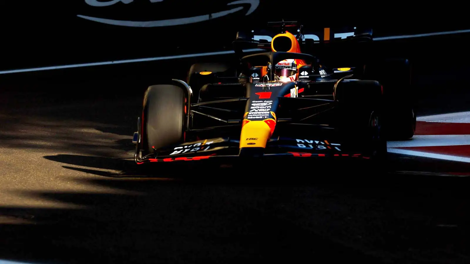 Max Verstappen on track. F1 Azerbaijan April 2023.