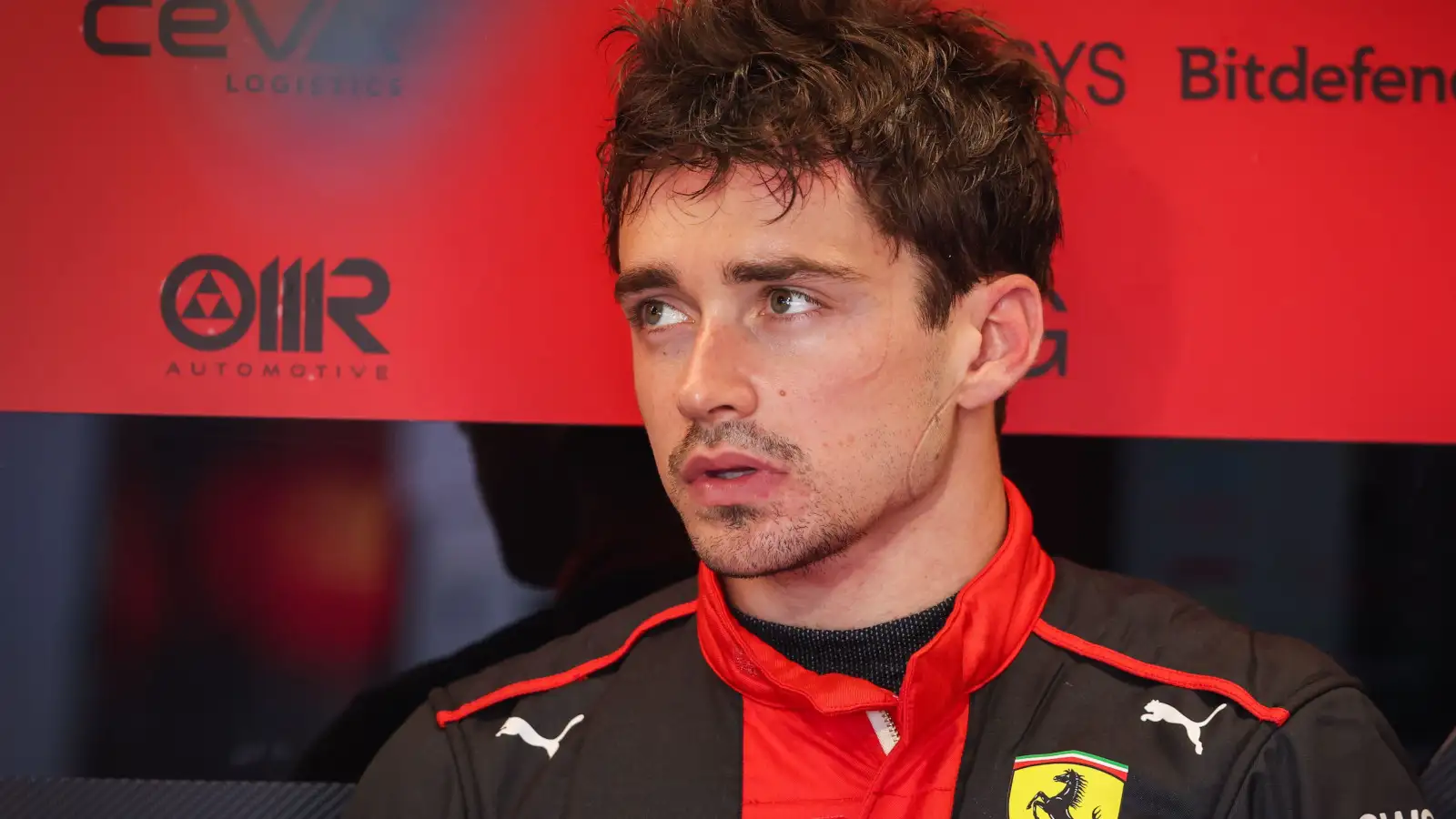 Charles Leclerc not happy. Miami May 2023