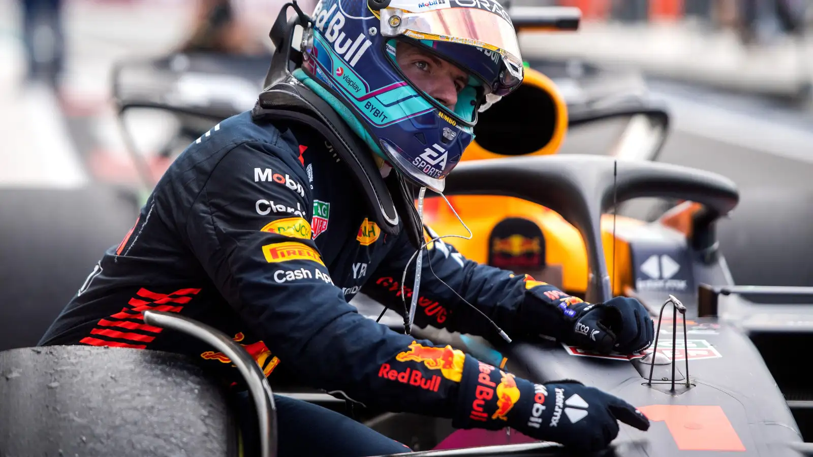Red Bull driver Max Verstappen at the Miami Grand Prix. Miami, May 2023.