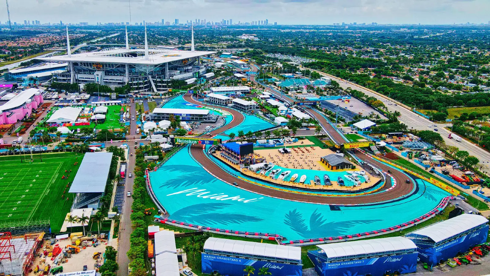 Miami GP moving paddock inside Hard Rock Stadium for 2023 weekend