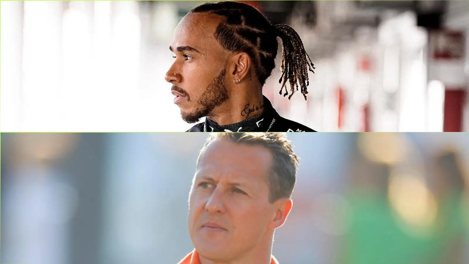 Lewis Hamilton and Michael Schumacher.