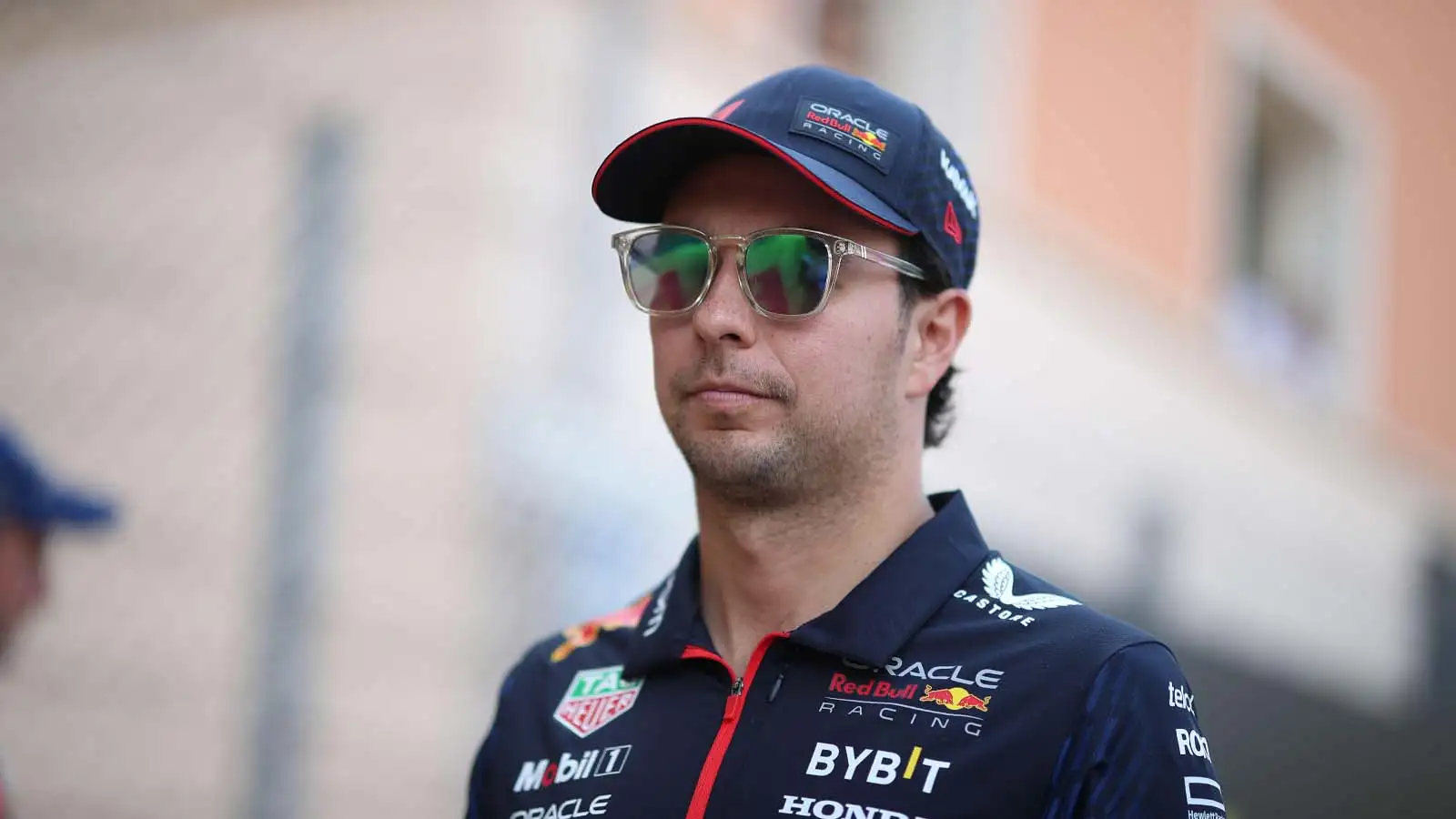 Sergio Perez after the drivers' parade. Monaco May 2023.