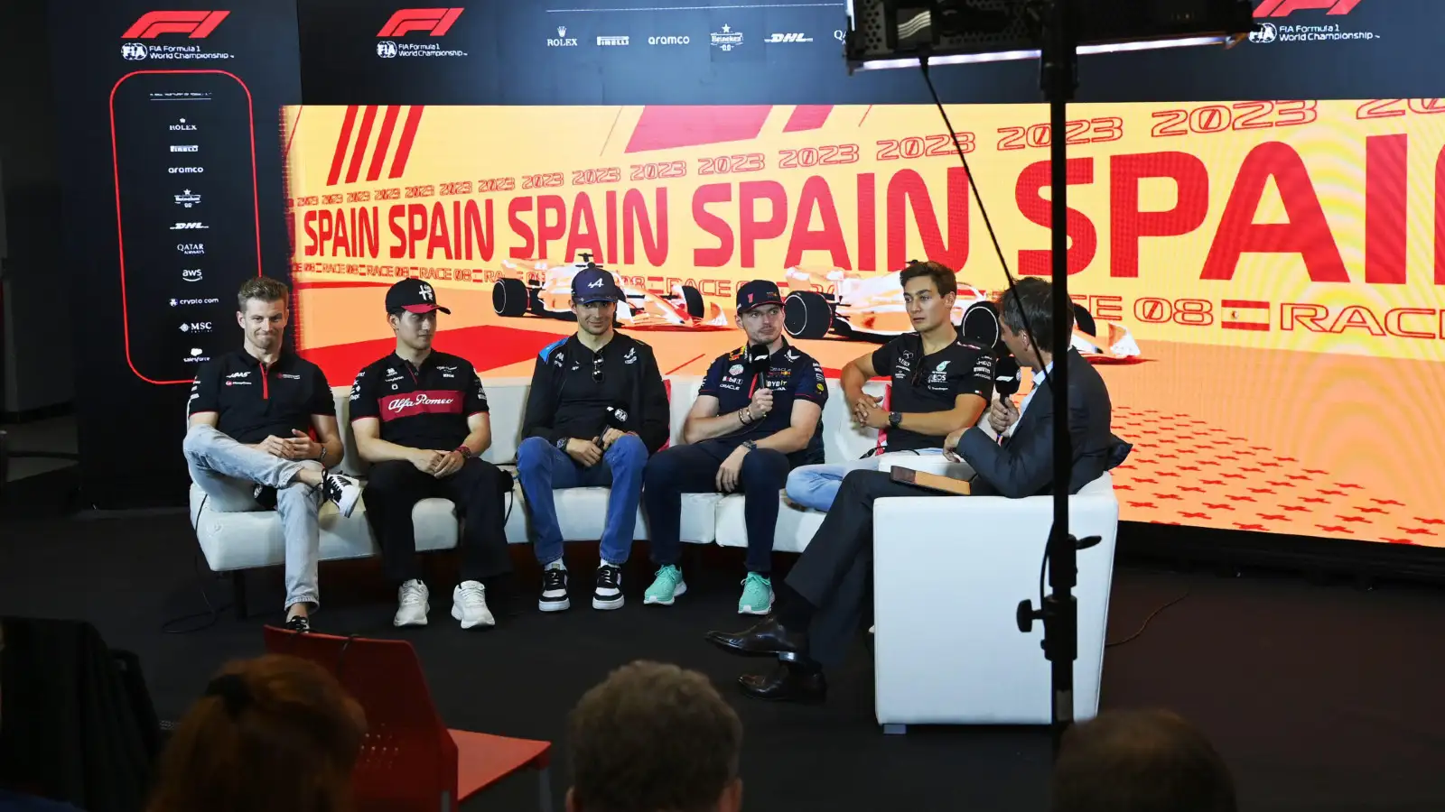 F1 Press conference on Thursday at the Spanish Grand Prix. Barcelona, June 2023.