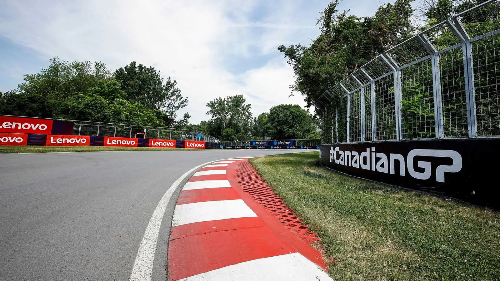 General shot of Circuit Gilles Villeneuve ahead of the Canadian Grand Prix. June 2023