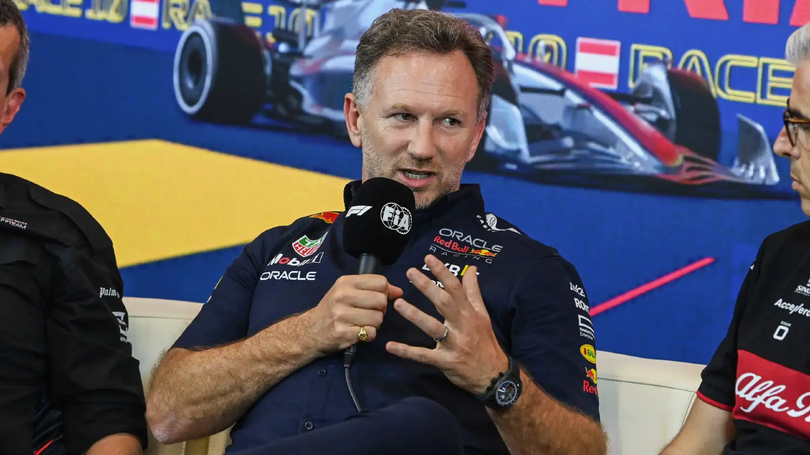 Red Bull team boss Christian Horner at the Austrian Grand Prix. Spielberg, June 2023.