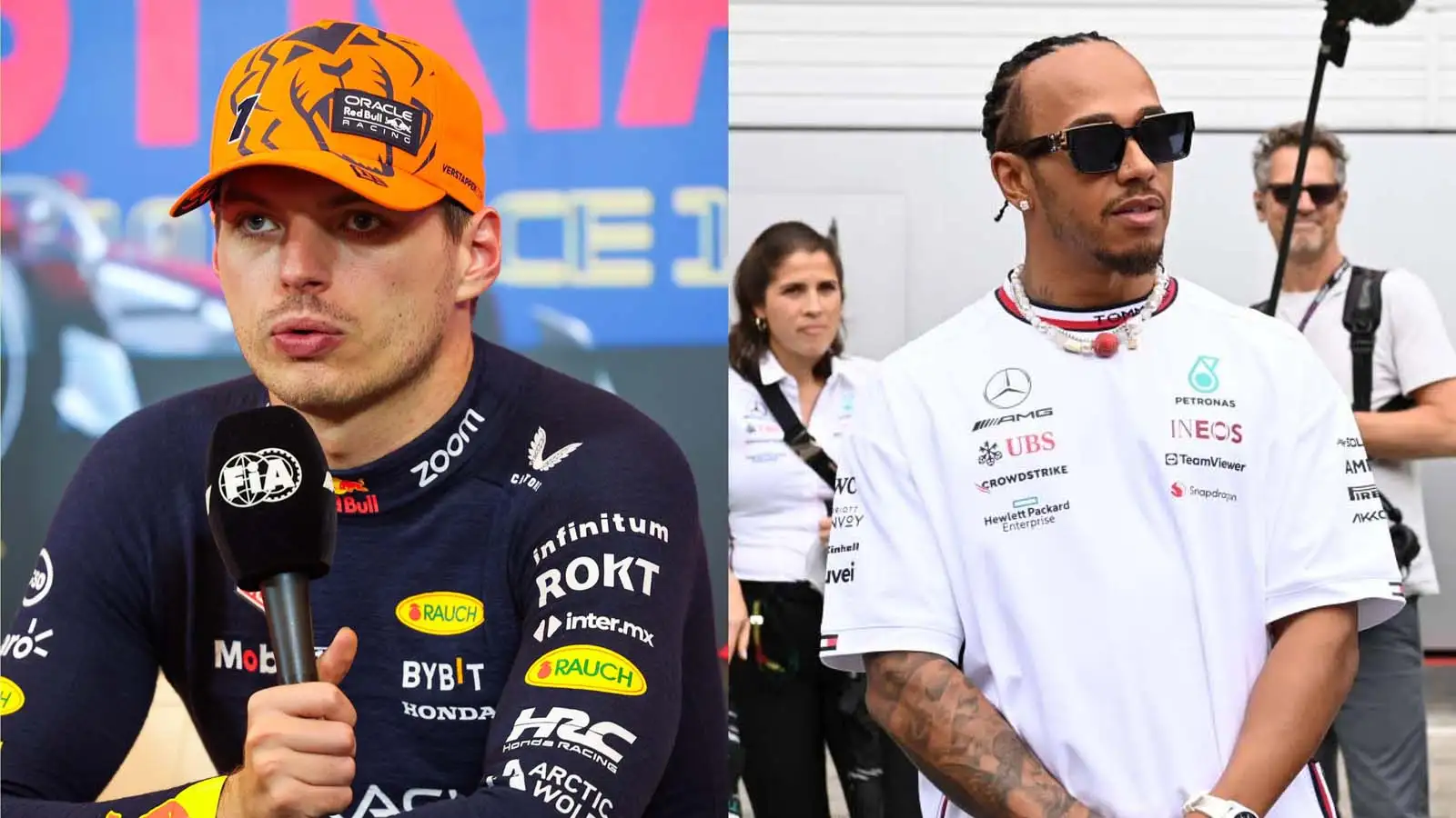Max Verstappen and Lewis Hamilton. F1 news July 2023.