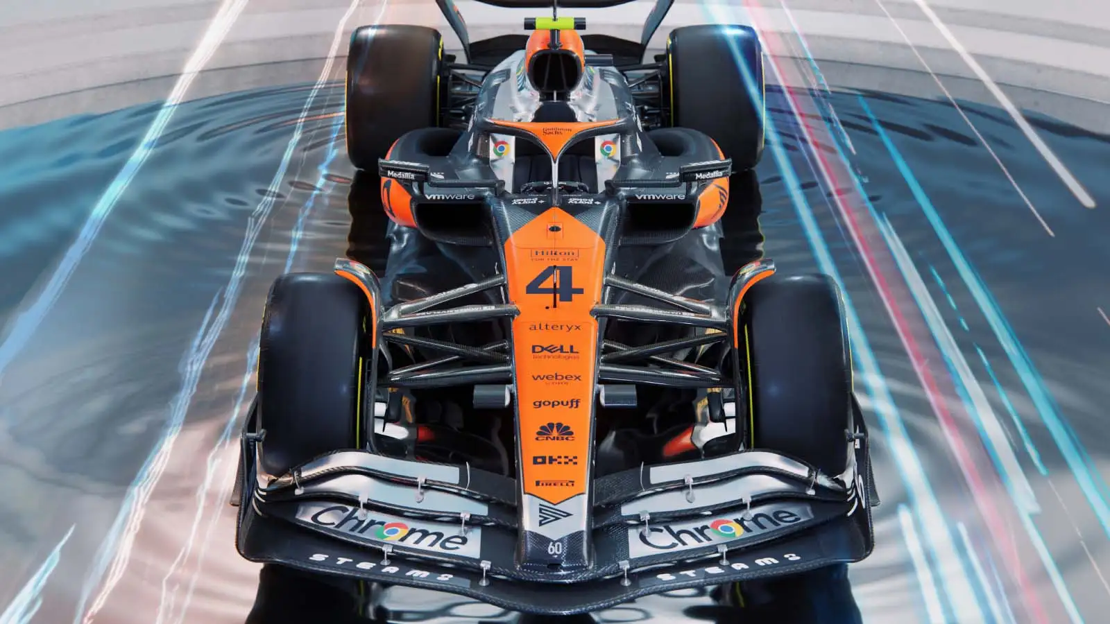 McLaren unveil 2023 Silverstone livery. July 2023.