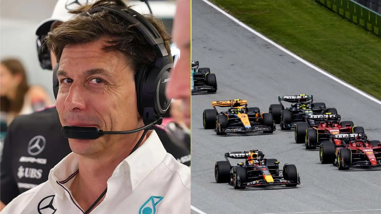 F1 news round-up July 2023, Toto Wolff and Austria race start.
