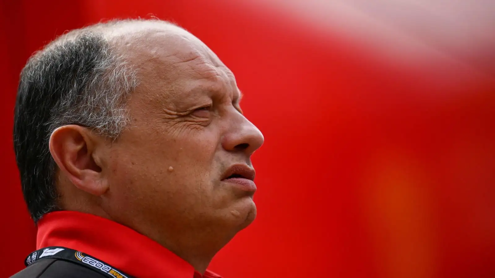 Ferrari team principal Fred Vasseur looks on in the paddock at the Hungarian Grand Prix. Budapest, July 2023.