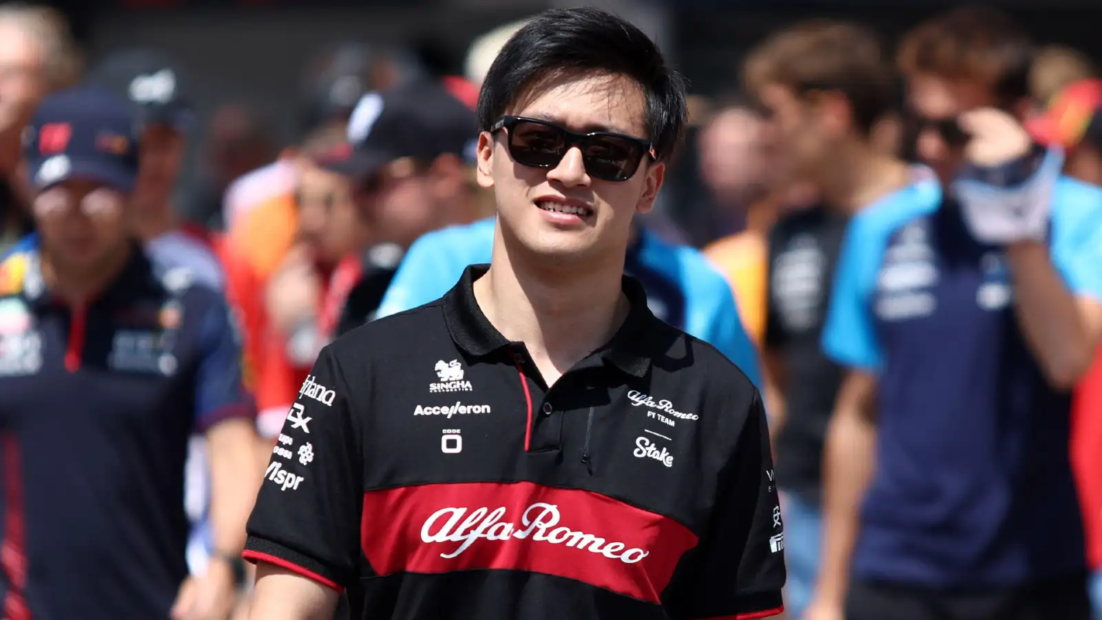 Alfa Romeo's Zhou Guanyu at the Hungarian Grand Prix. Budapest, July 2023.