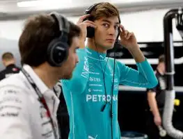 Toto Wolff quizzed on George Russell’s struggles as Lewis Hamilton surges on