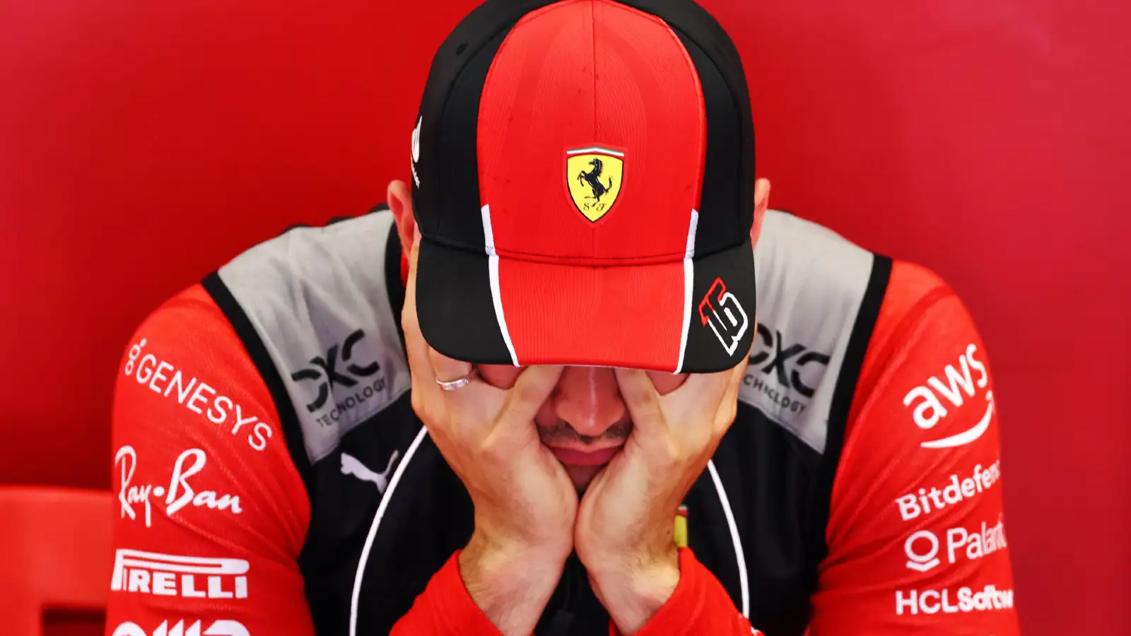 Ferrari F1 driver Charles Leclerc, Belgian GP, Spa-Francorchamps.