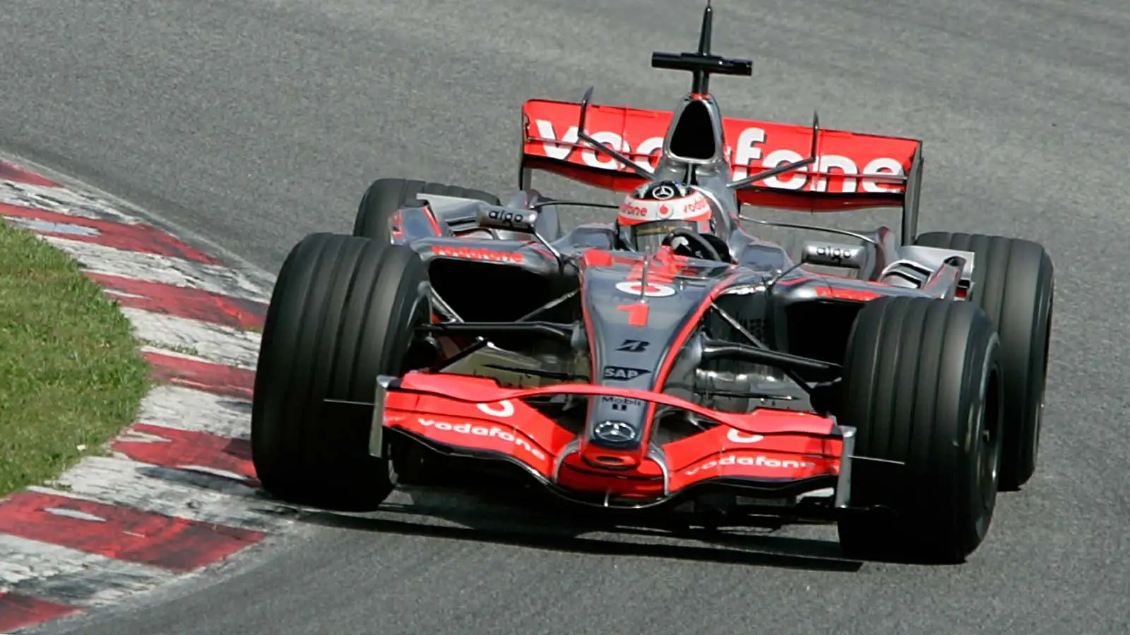 Fernando Alonso drives for McLaren in 2007.