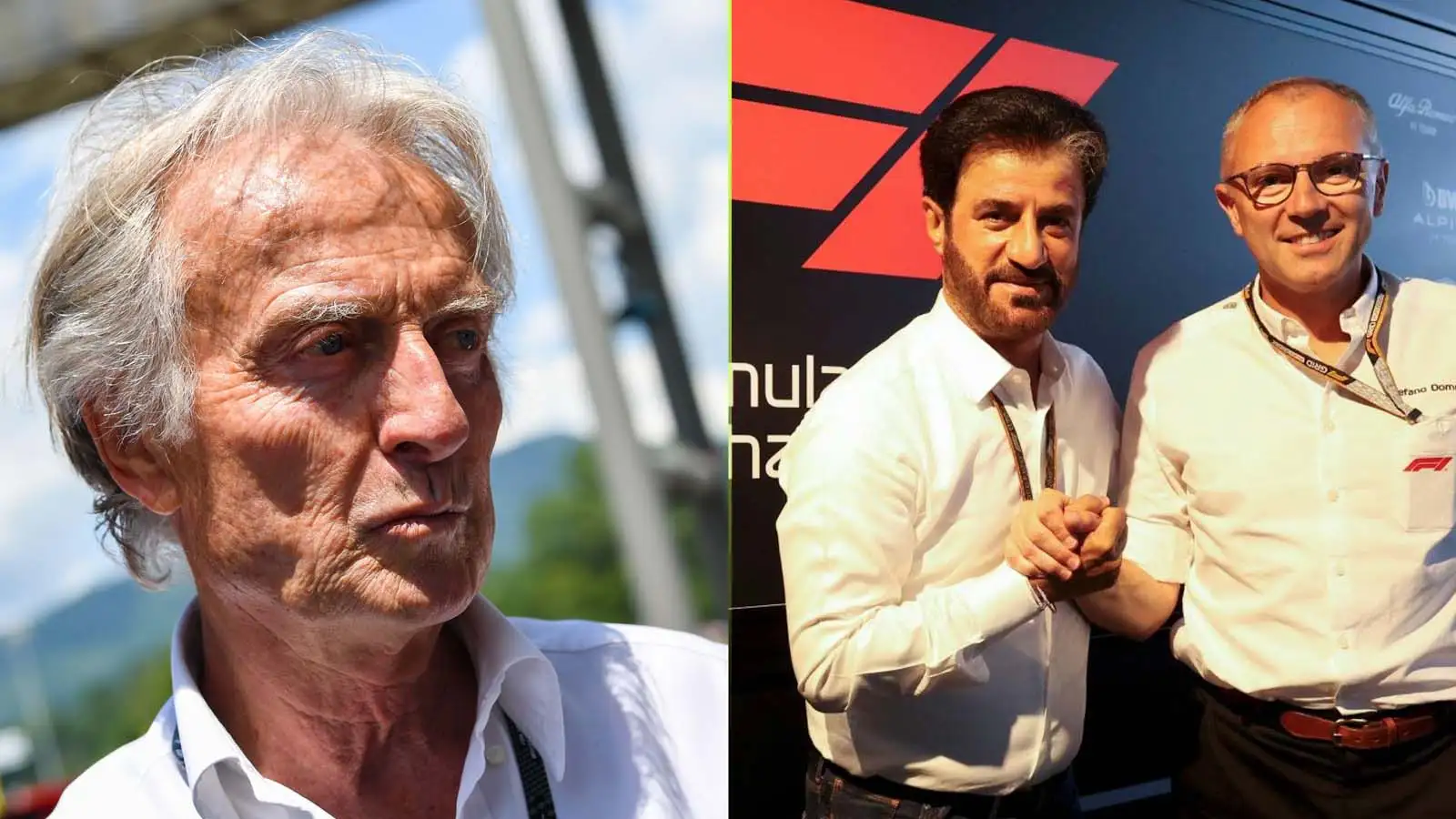 Luca di Montezemolo, Mohammed ben Sulayem and Stefano Domenicali. F1 news.